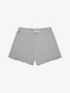 POINTELLE HEART SHORTS - Pantaloni scurți - grey mel.