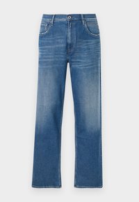 KYRAN RED LOGO - Vrećaste traperice - medium blue