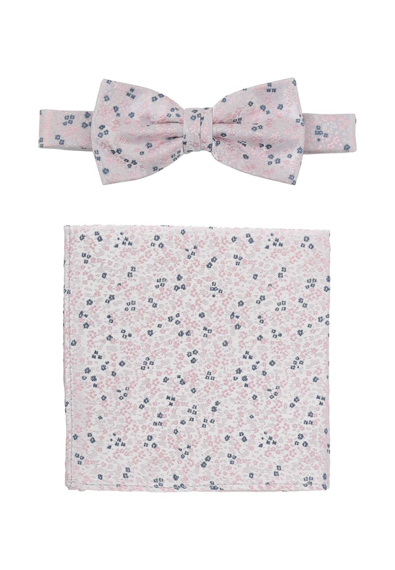 Seidenfalter SET - Einstecktuch - rosa