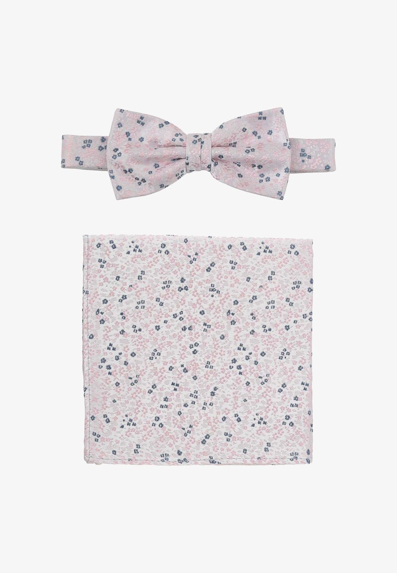 Seidenfalter SET - Einstecktuch - rosa