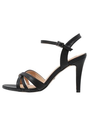 High heeled sandals - black