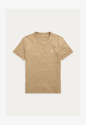 Ralph Lauren, GIROCOLLO - T-shirt basic - caffe