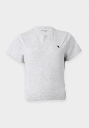 Abercrombie & Fitch, ICON SKIMMING TEE - T-shirts basic - light grey