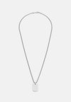 ALL OVER FLAG TEXTURE NECKLACE - Collana - silver-coloured