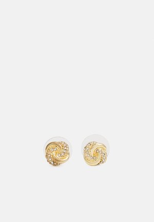 PAVE KNOT STUD - Earrings - gold-coloured