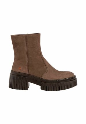 YORK - Botines con plataforma - brown