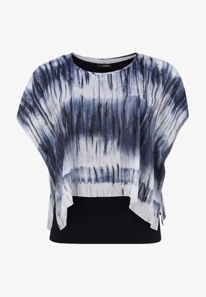 MIT RAFFINIERTEM ÜBERWURF - Blouse - marine