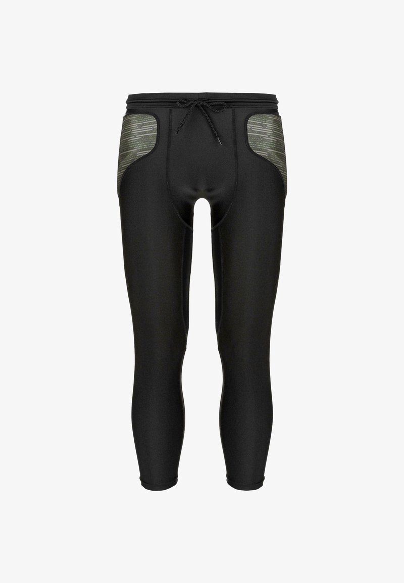 Reusch TORWART PADDED - Pantalón 3/4 de deporte - black desert green