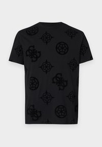 PEONY - Apdrukāts T-krekls - jet black