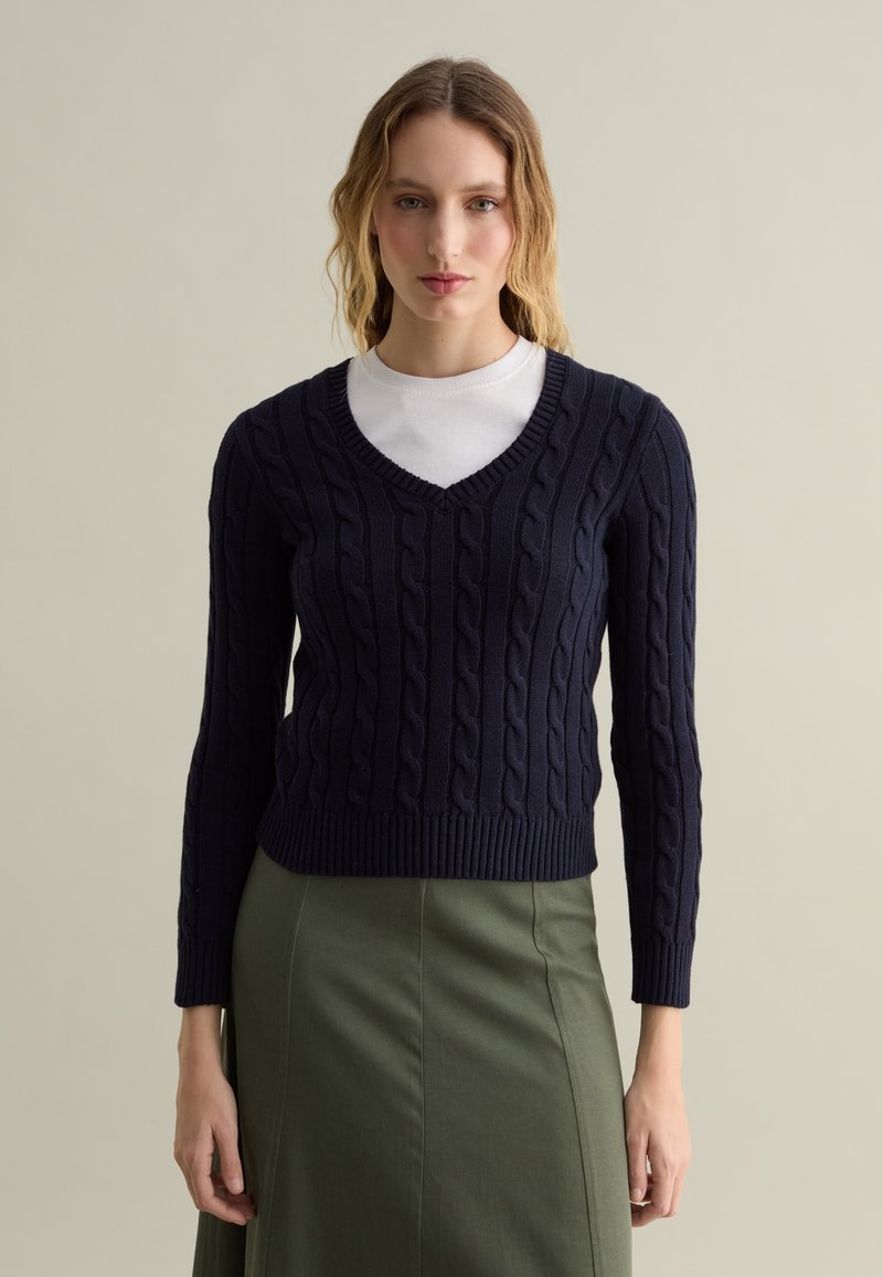 PIOMBO - Jumper - dark blue, Enlarge
