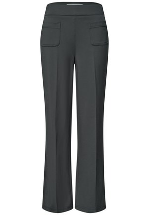 Street One, HIGH WAIST STRAIGHT LEG HOSE IM CASUAL FIT - Pantalon classique - mossbound green
