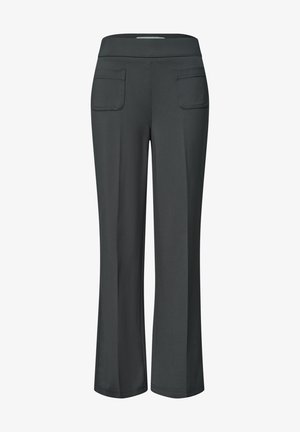 Street One, HIGH WAIST STRAIGHT LEG HOSE IM CASUAL FIT - Pantalon classique - mossbound green