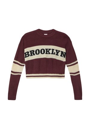 Strickpullover - bordeaux