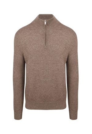 HALFZIP WEAVE STRUCTURE - Trui - beige