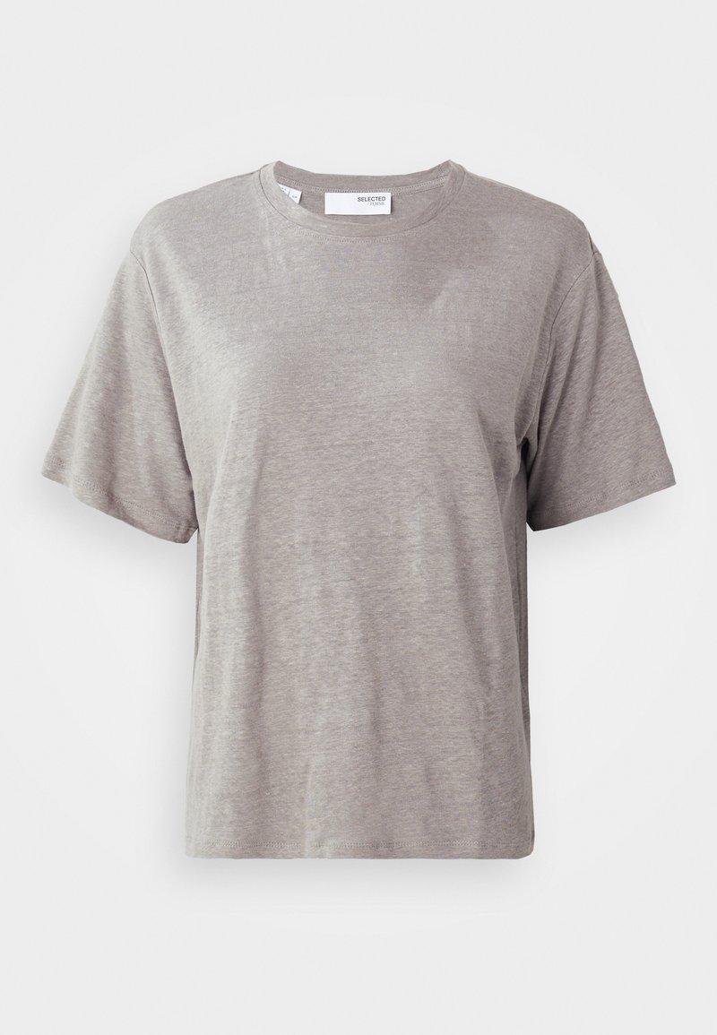 Selected Femme T-shirt basic olijfgroen Selected Femme T-shirt basic olijfgroen