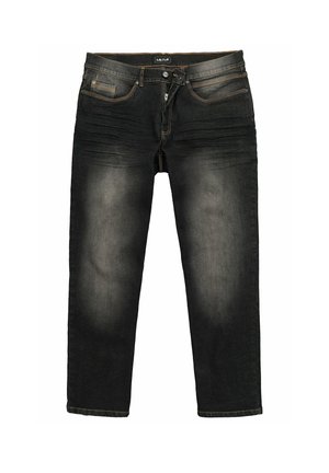 Men Plus, MEN+ JEANS, DENIM, TAPERED LOOSE FIT, 5-POCKET, BIS 72/36 - Jeans Tapered Fit - black