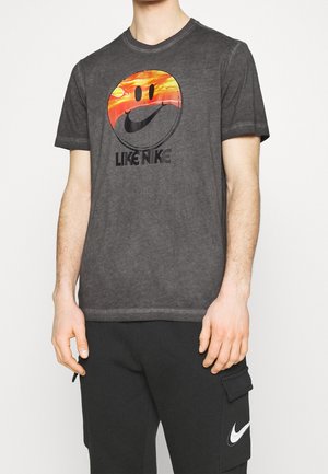 T-shirt con stampa - black