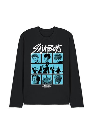 NETFLIX, KPOP DEMON HUNTERS SAJA BOYS POSTERIZED SQUARES - Langarmshirt - black