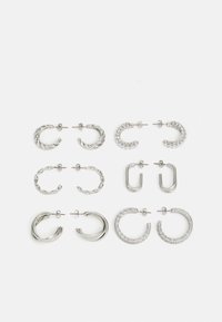6 PACK - Auskari - silver-coloured