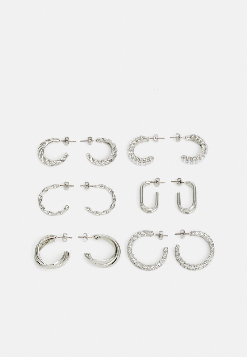 Anna Field 6 PACK - Øredobber - silver-coloured