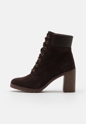 Stivaletti con tacco - dark brown