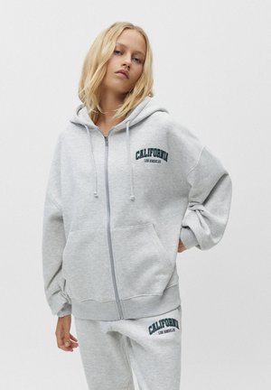Mikina na zip - grey