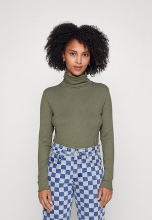 PCLICCA ROLLNECK - Camisola de manga comprida - deep lichen green