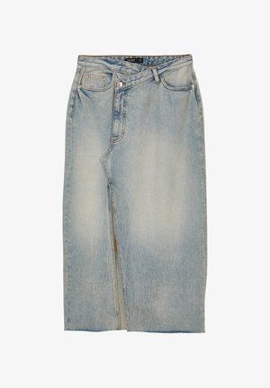 Calliope CON SPACCO - Jupe longue - blu