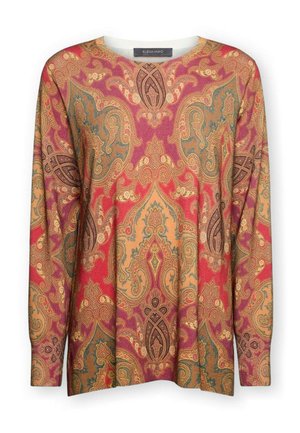 Elena Mirò, MAGLIA GIROCOLLO STAMPATA - Striktrøje - arancione