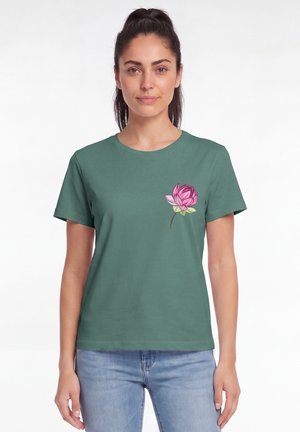 watapparel, BLUME - T-Shirt print - green bay