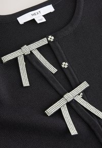 Next REGULAR FIT - SMART EMBELLISHED BOW - Kardigan - black