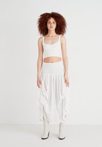 Free People PRAIRIE CONVERTIBLE SKIRT - Maxiskjørt - whisper white