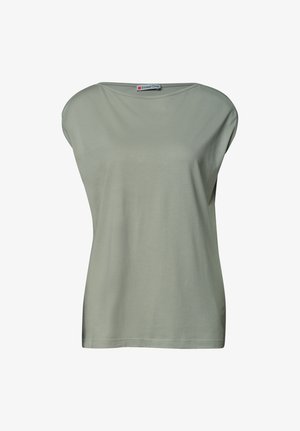 Street One, BASIC SHIRT MIT U-BOOT-AUSSCHNITT - T-shirt basique - mint leaf