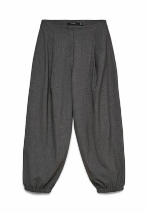Vero Moda, VMTEXAS MW BALLOON PANT - Pantalon classique - dark grey melange