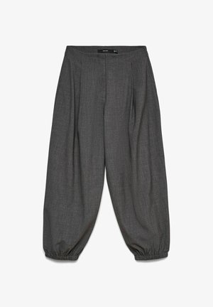 Vero Moda, VMTEXAS MW BALLOON PANT - Pantalon classique - dark grey melange