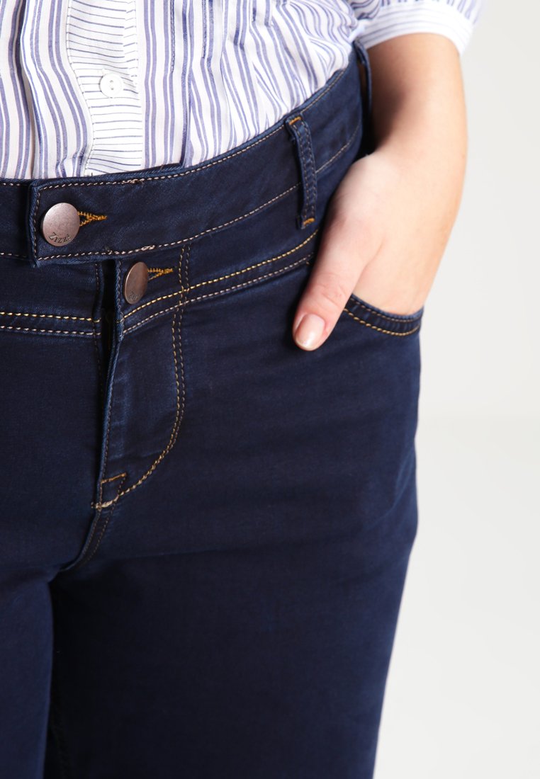 Zizzi GEMMA - Straight leg jeans - blue denim - Zalando.co.uk