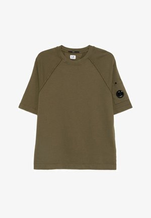 C.P. Company, C.P.COMPANY T-SHIRT LENTE UOMO VERDE - T-shirt basic - marrone