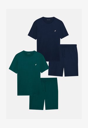 Pier One 2 PACK SET - Pyžamová súprava - dark green/dark blue