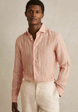 REGULAR FIT RUBAN STRIPED LONG SLEEVE - Chemise - pink rose white bengal stripe