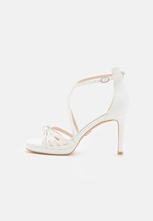SERENA BOW VEGAN - Kõrge kontsaga sandaalid - white