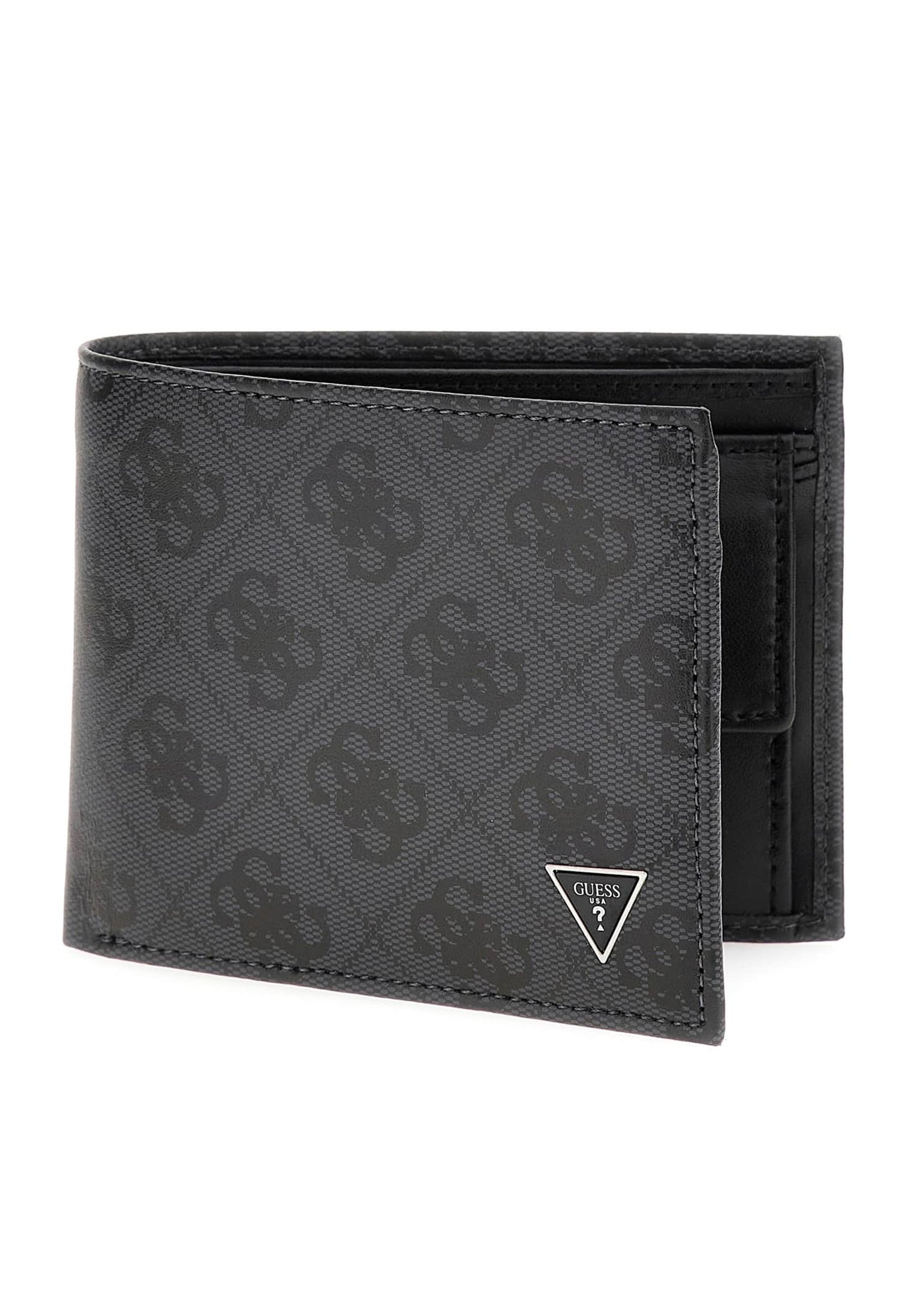 Guess MITO BILLFOLD WITH COIN Monedero black/negro