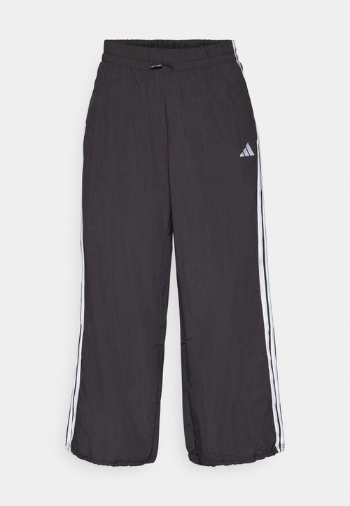adidas Women's Essentials 3-Stripes Lifestyle Woven Parachute Tracksuit Bottoms Black/White — foto 5