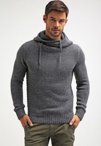 Pier One - Hoodie - dark grey melange Miniatuurafbeelding 1