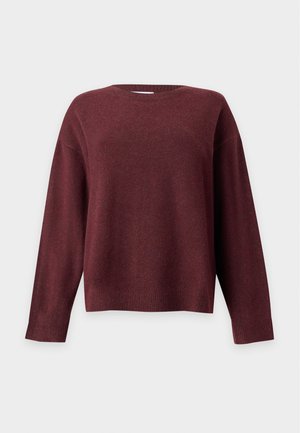VILA, VILIGA L/S O-NECK KNIT TOP - NOOS - Pullover - port royale