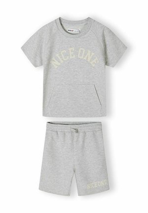 SHORT SLEEVE SET - Träningsbyxor - mottled grey