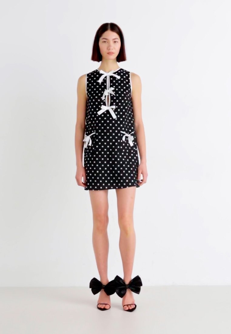 Sister Jane ISLES BOW MINI DRESS - Day dress - black