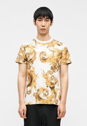PRINT - Trükipildiga T-särk - white/gold-coloured