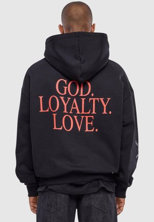 GOD LOYALTY LOVE ULTRAHEAVY  - Kapucni - black