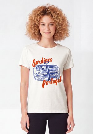 watapparel, SARDINES PORTUGAL - T-Shirt print - off white