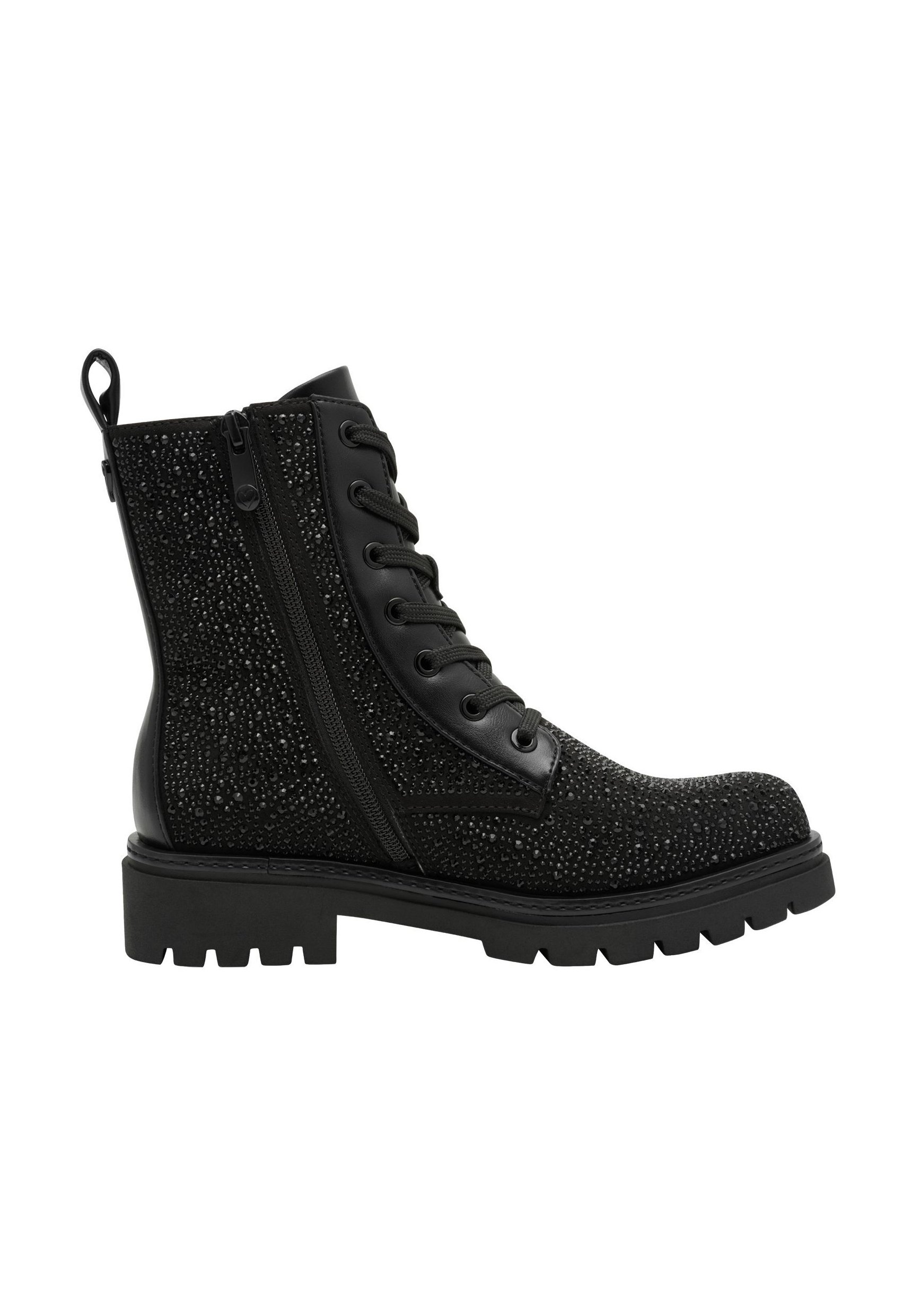 Marco Tozzi Platform ankle boots - black glitter/black - Zalando